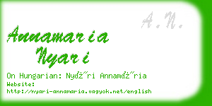 annamaria nyari business card